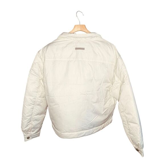 Hudson Jeans Twill Quilted Short Puffer Jacket Coat - Picture 10 of 14